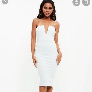 Scuba Strappy V Bar Cocktail Dress NWT